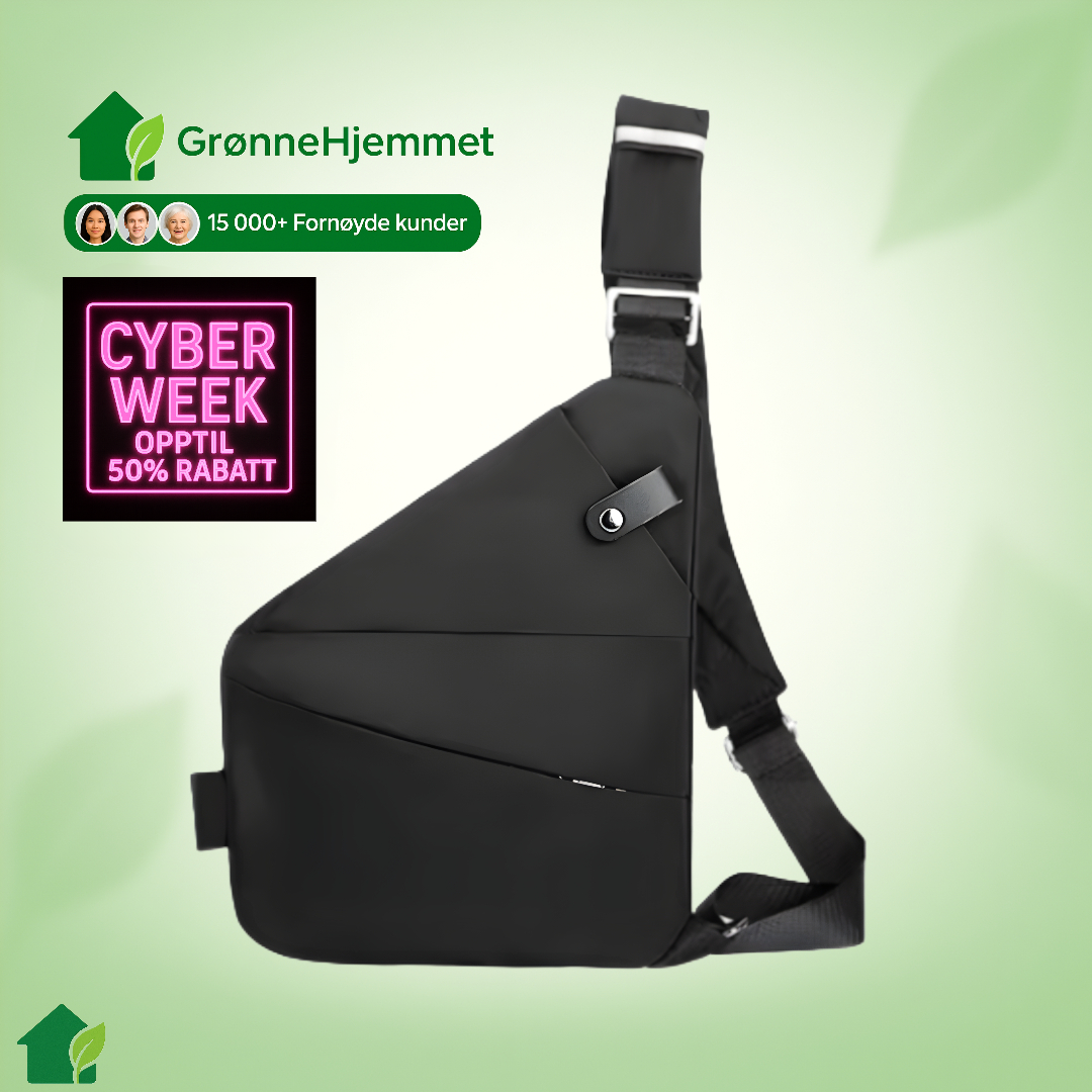 StrideSafe™ multifunksjonell tyverisikret crossbody-veske