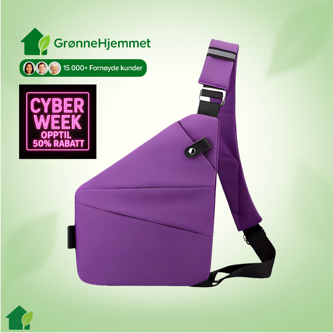 StrideSafe™ multifunksjonell tyverisikret crossbody-veske
