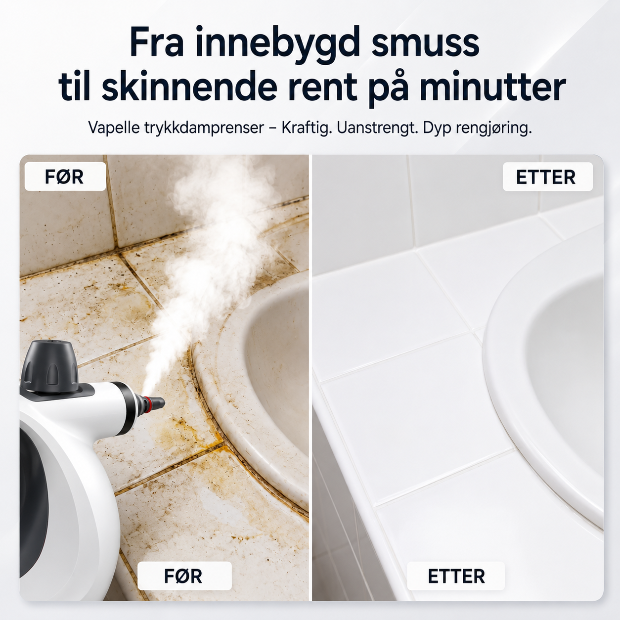NordicSteam Pro™ - Gjør hjemmet ditt renere på null komma niks.
