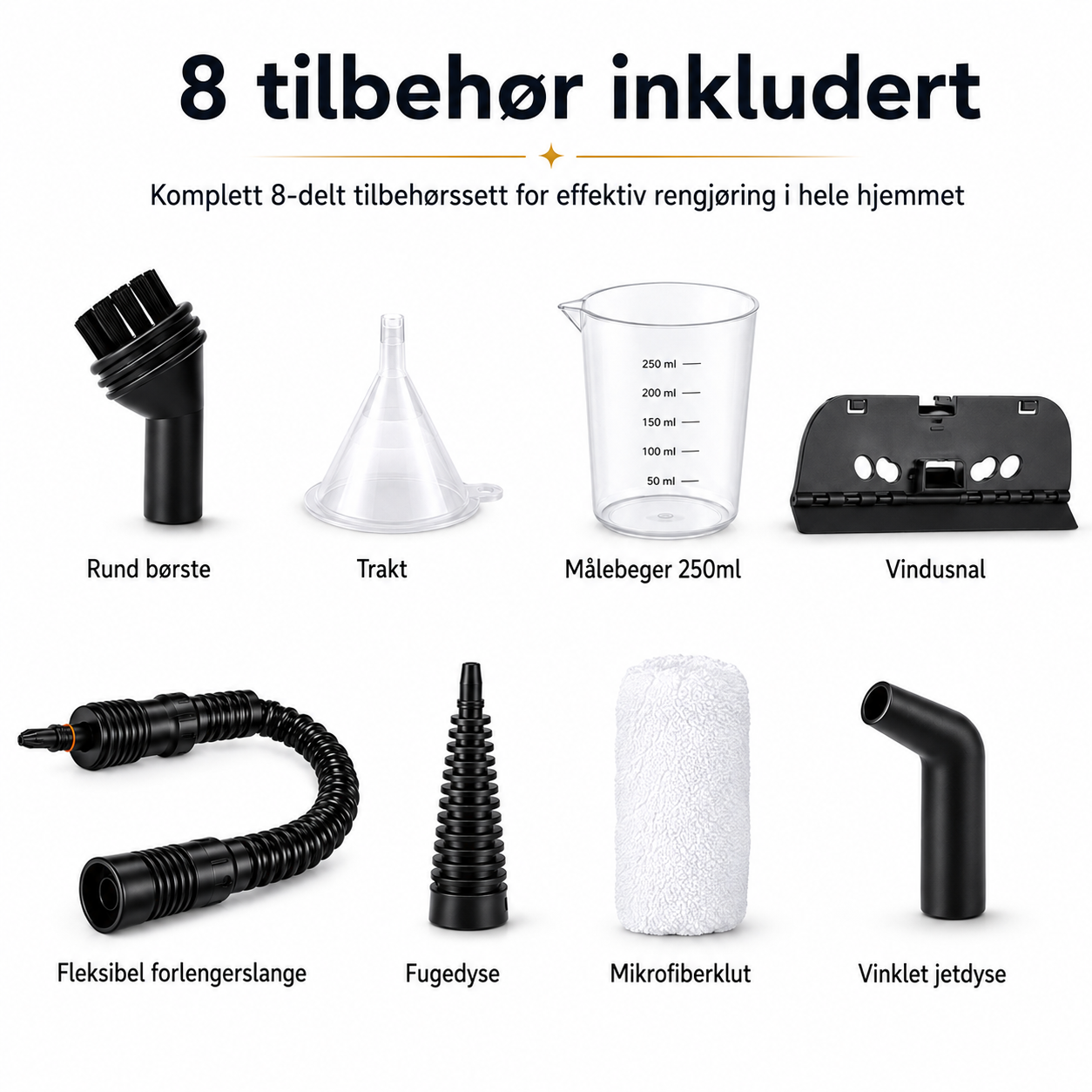 NordicSteam Pro™ - Gjør hjemmet ditt renere på null komma niks.