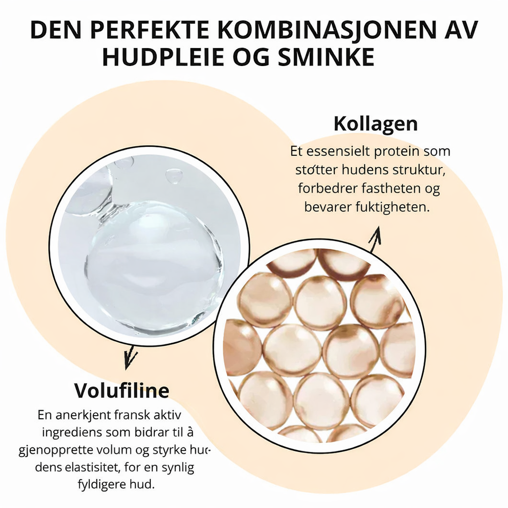Silkebørste 2-i-1 foundation med integrerad borste
